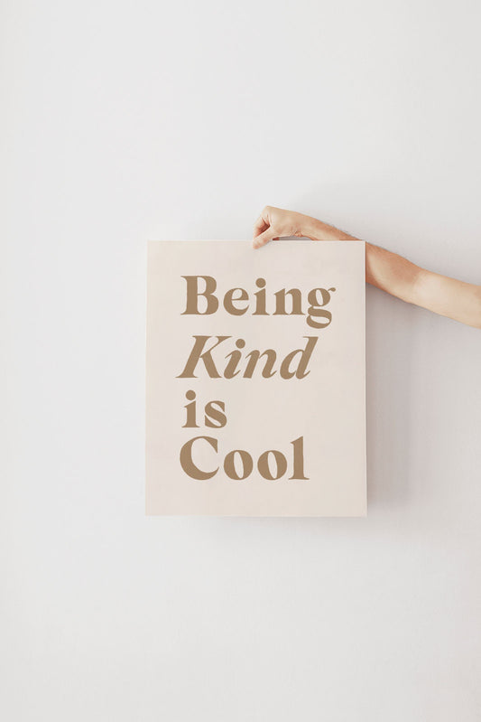 Being Kind is Cool Digital Download Art | Christian Art, Christian Wall Art, Minimalist Christian Decor, Bible Verse Printable, Instant art
