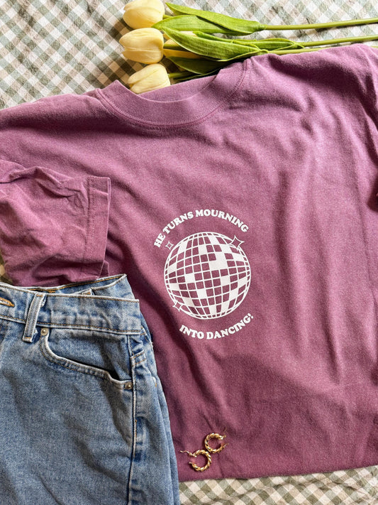 Mourning to Dancing Christian T-Shirt | Bible Verse Tee | Faith Graphic Shirt | Trendy Christian Apparel | Inspirational Gift Idea