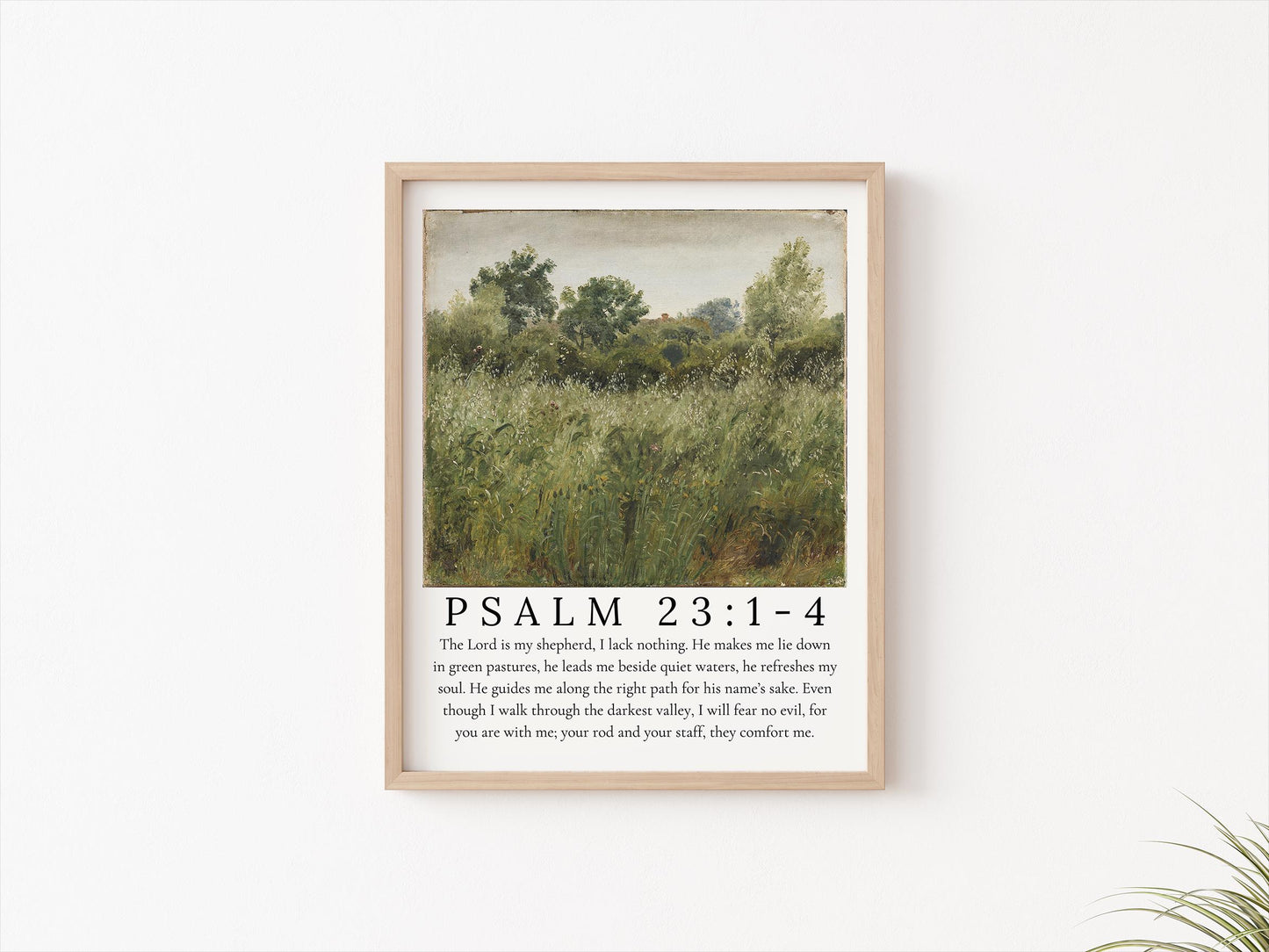 Psalm 23 Digital Download | Christian Art, Modern Jesus Art, Christian Wall Art, Minimalist Christian Decor, Bible Verse Printable, trendy