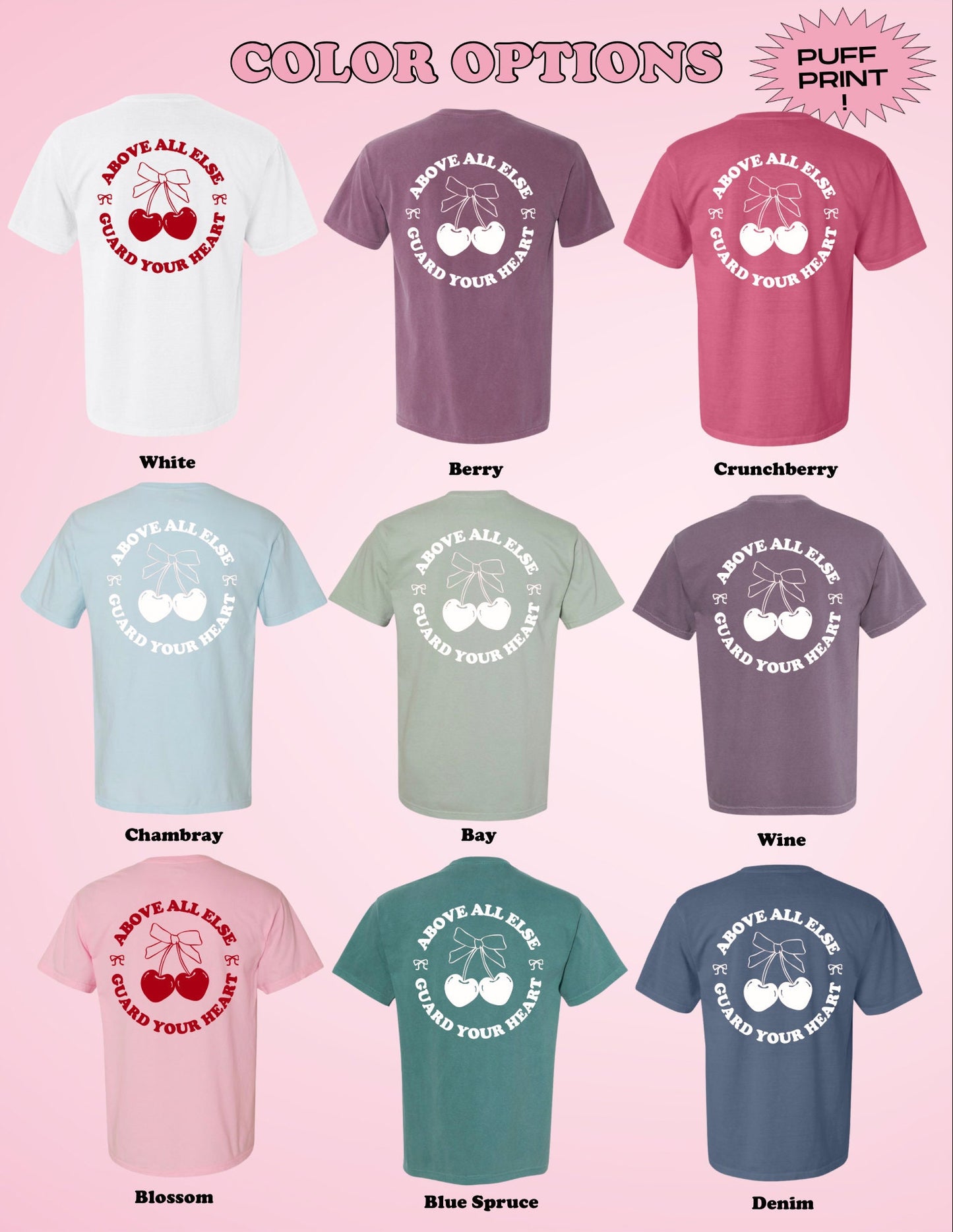 Guard Your Heart Christian T-Shirt | Bible Verse Tee | Trendy Faith Shirt | Religious Graphic Tee | Christian Gifts for Girls and Women