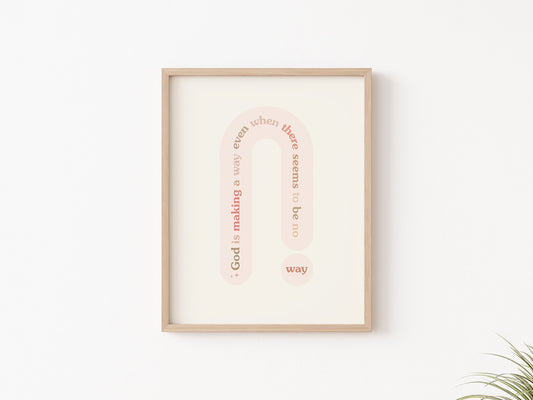 He is Making a Way Instant Download Art | Christian Art, Christian Wall Art, Minimalist Christian Decor, Bible Verse Printable, Instant art