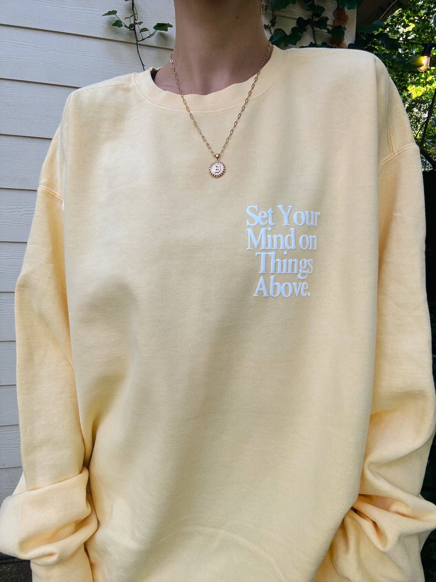 Set Your Mind on Things Above Sweatshirt | Christian Sweatshirt, Bible Verse Shirt, Religious Sweatshirt, Trendy Sweatshirt, Faith Crewneck