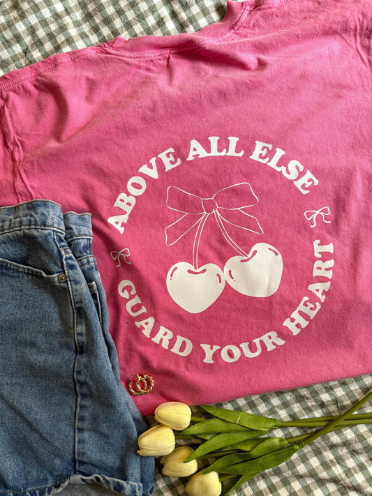 Guard Your Heart Christian T-Shirt | Bible Verse Tee | Trendy Faith Shirt | Religious Graphic Tee | Christian Gifts for Girls and Women