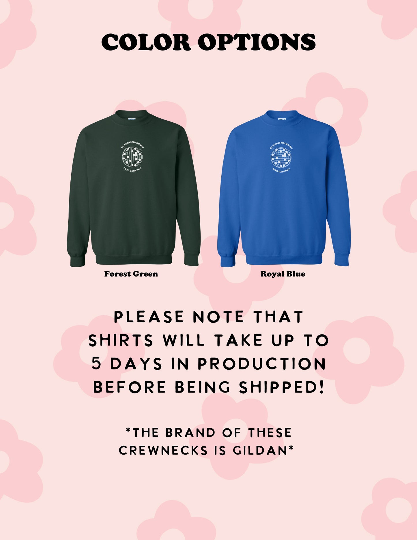 He Turns Mourning to Dancing Crewneck | Christian Sweatshirt | Bible Verse Pullover | Trendy Faith Apparel | Aesthetic Christian Clothing