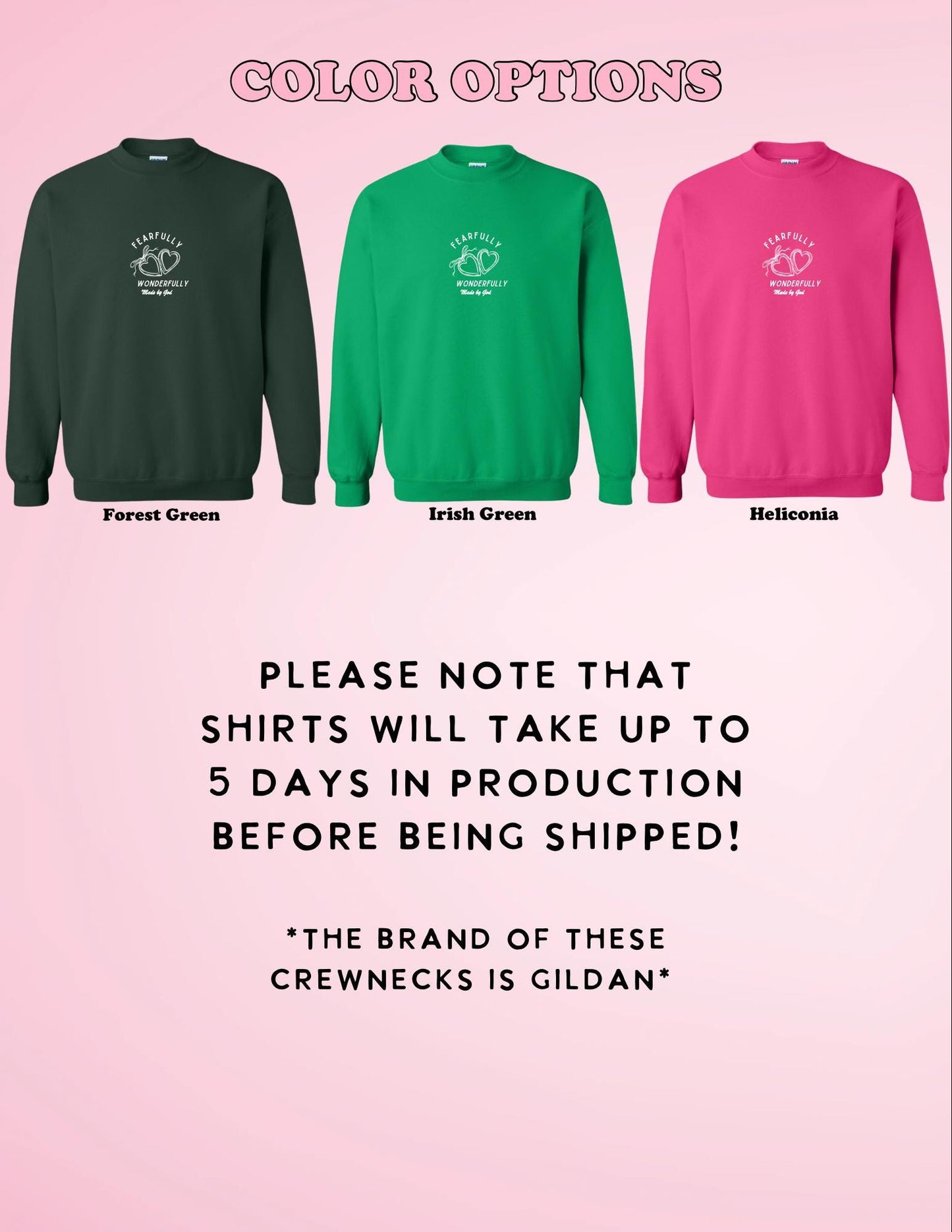 Fearfully and Wonderfully Made Crewneck | Christian Sweatshirt | Bible Verse Pullover | Trendy Faith Apparel | Aesthetic Christian Clothing