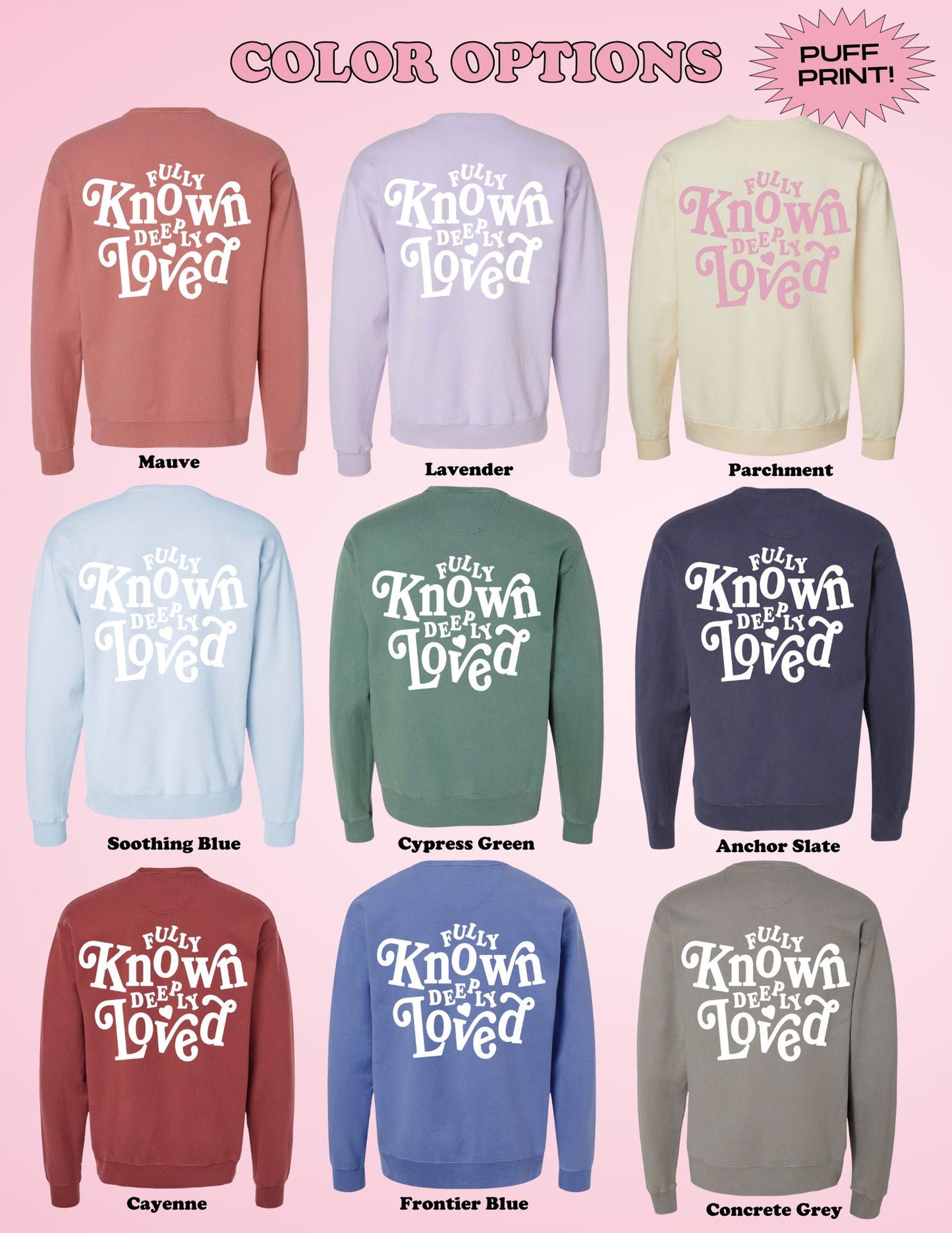 Fully Known Sweatshirt | Christian Sweatshirt, Bible Verse Shirt, Religious Sweatshirt, Trendy Sweatshirt, Jesus Sweatshirt, Faith Crewneck