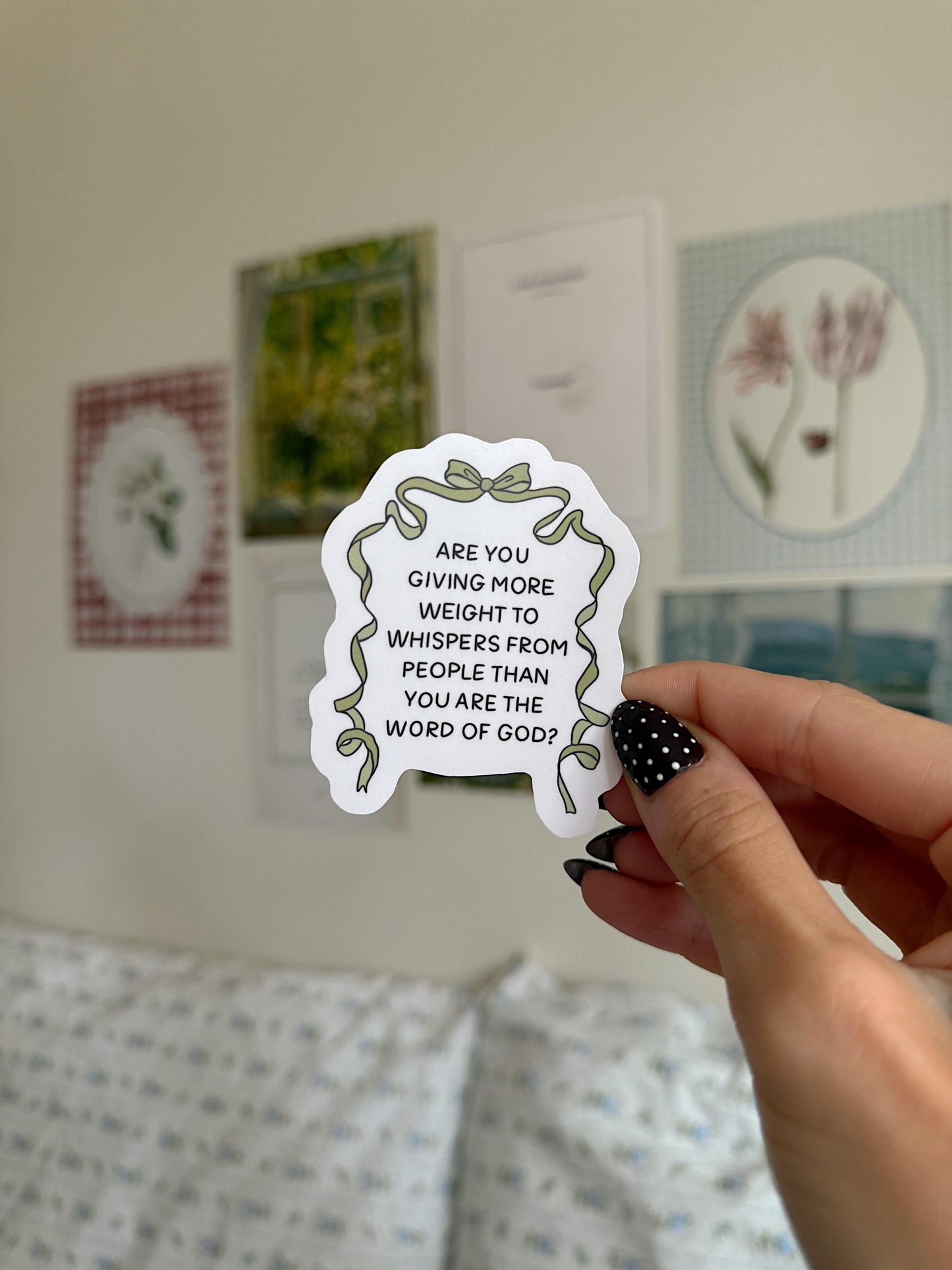 Word of God Christian Sticker | Faith Quote Sticker | Bible Verse Vinyl Sticker | Aesthetic Christian Gift | Spiritual Encouragement