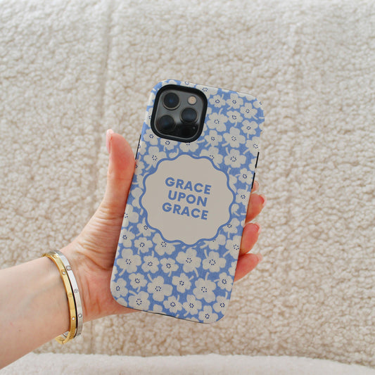Grace Upon Grace Phone Case | Christian Phone Case, Faith Phone Case, Trendy Phone Case, Phone Accessories, Christian Gifts, Aesthetic Phone