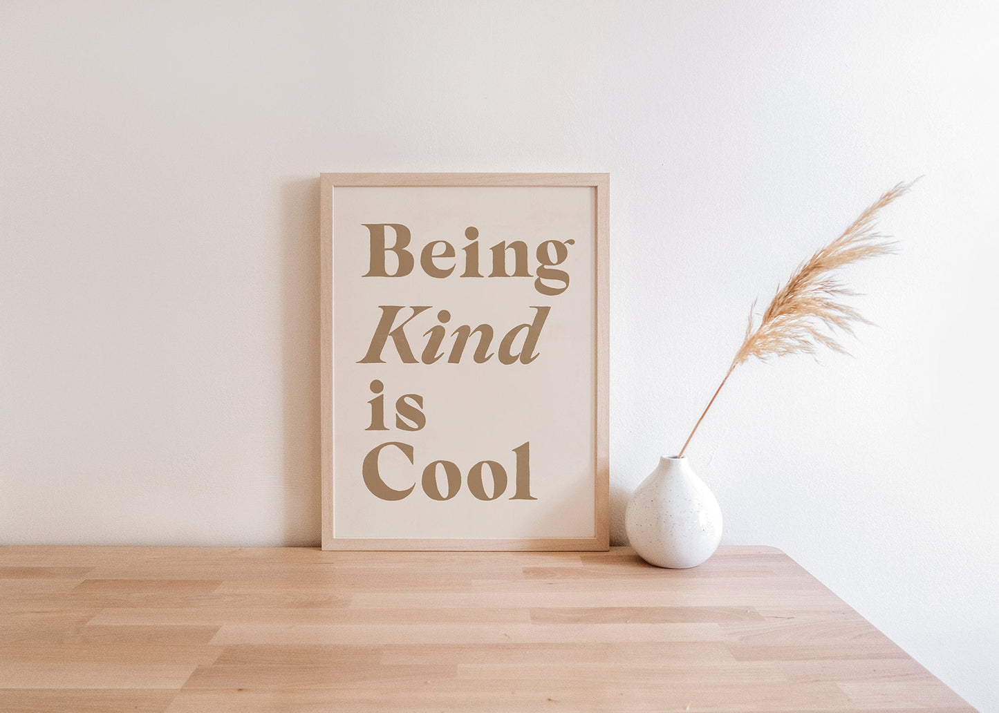 Being Kind is Cool Digital Download Art | Christian Art, Christian Wall Art, Minimalist Christian Decor, Bible Verse Printable, Instant art