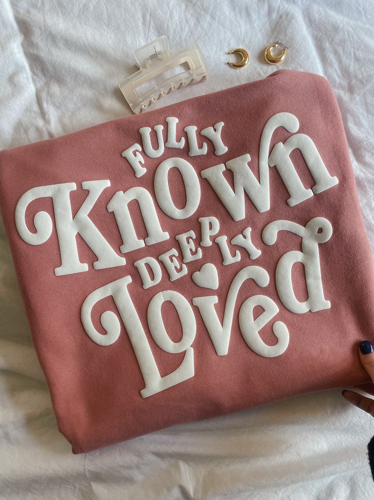 Fully Known Sweatshirt | Christian Sweatshirt, Bible Verse Shirt, Religious Sweatshirt, Trendy Sweatshirt, Jesus Sweatshirt, Faith Crewneck