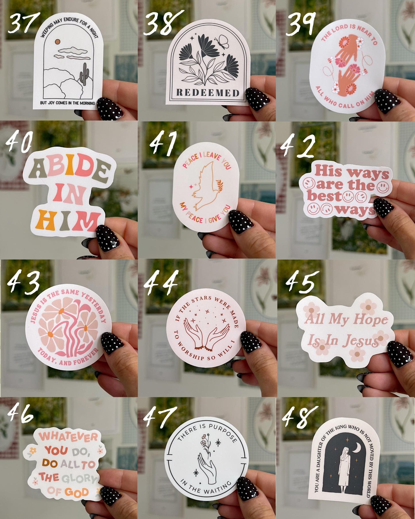 Build Your Own Christian Sticker Pack | Trendy Faith Stickers | Bible Verse Decals | Aesthetic Jesus Stickers | Christian Gift Idea