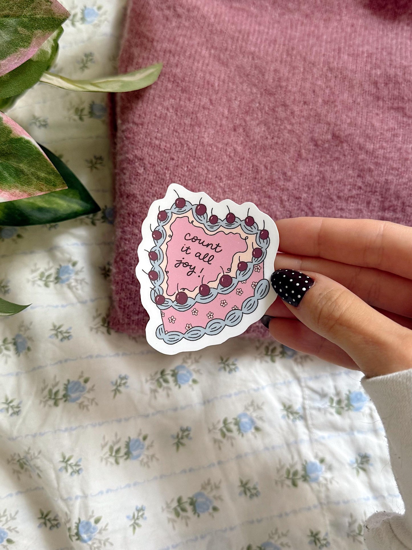 Count It All Joy Sticker | Christian Sticker | Faith Sticker | Bible Verse Sticker | Scripture Decal | Inspirational Sticker Laptop Sticker