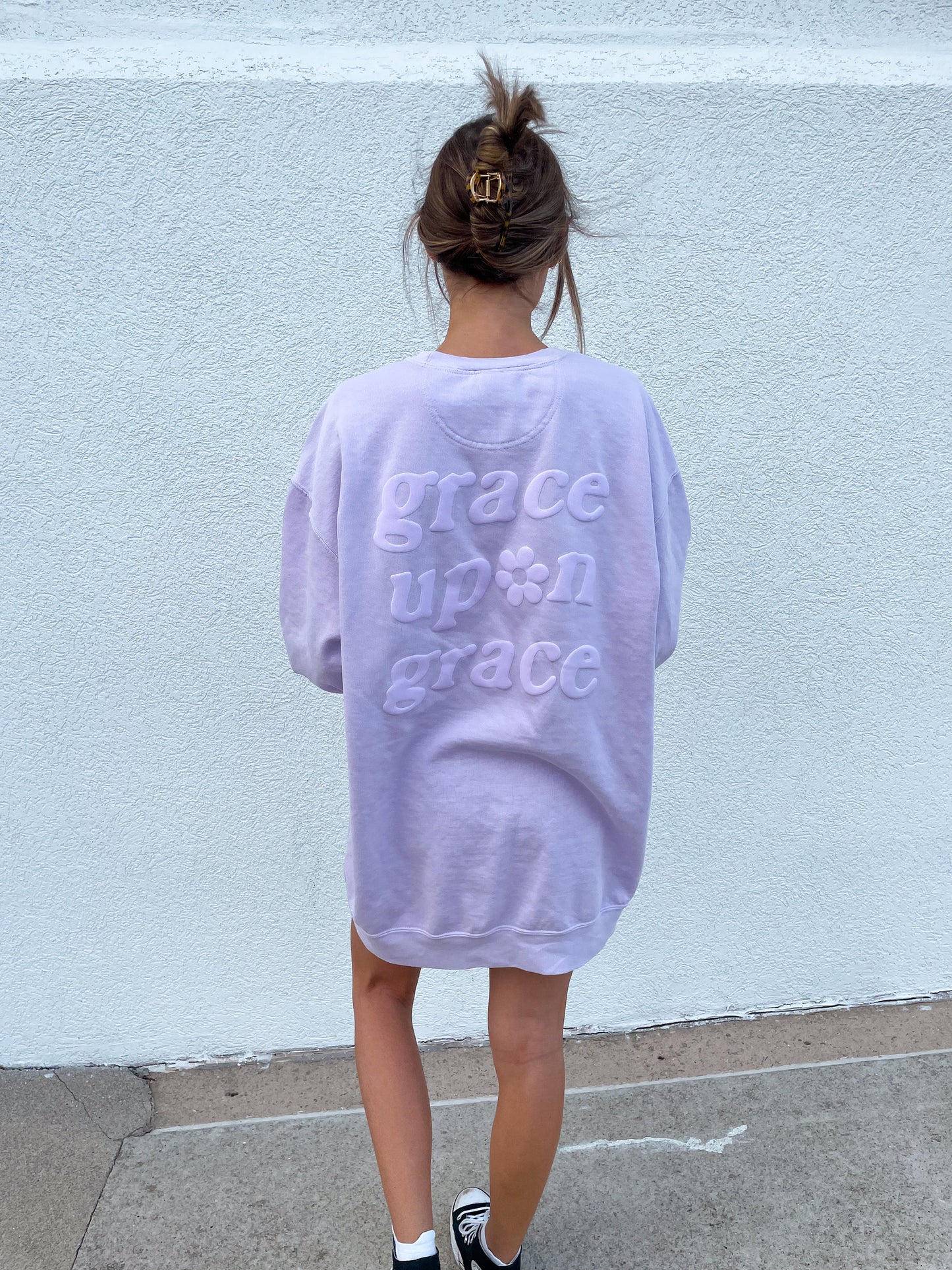 Grace Upon Grace Sweatshirt | Christian Sweatshirt, Bible Verse Shirt, Religious Sweatshirt, Trendy Sweatshirt, Faith Crewneck, aesthetic