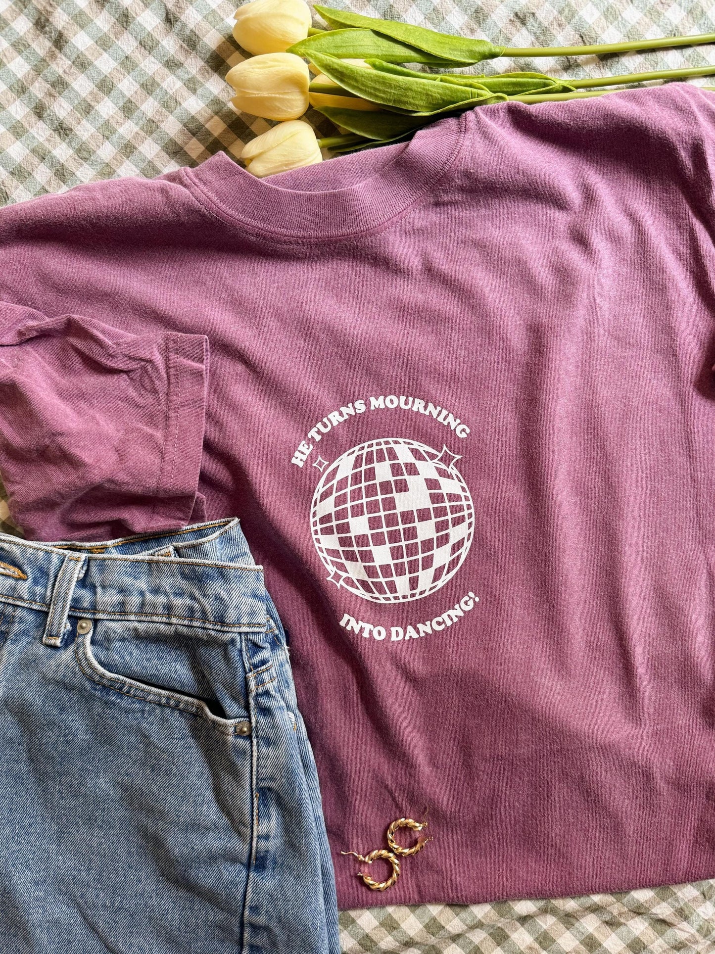 Mourning to Dancing Christian T-Shirt | Bible Verse Tee | Faith Graphic Shirt | Trendy Christian Apparel | Inspirational Gift Idea