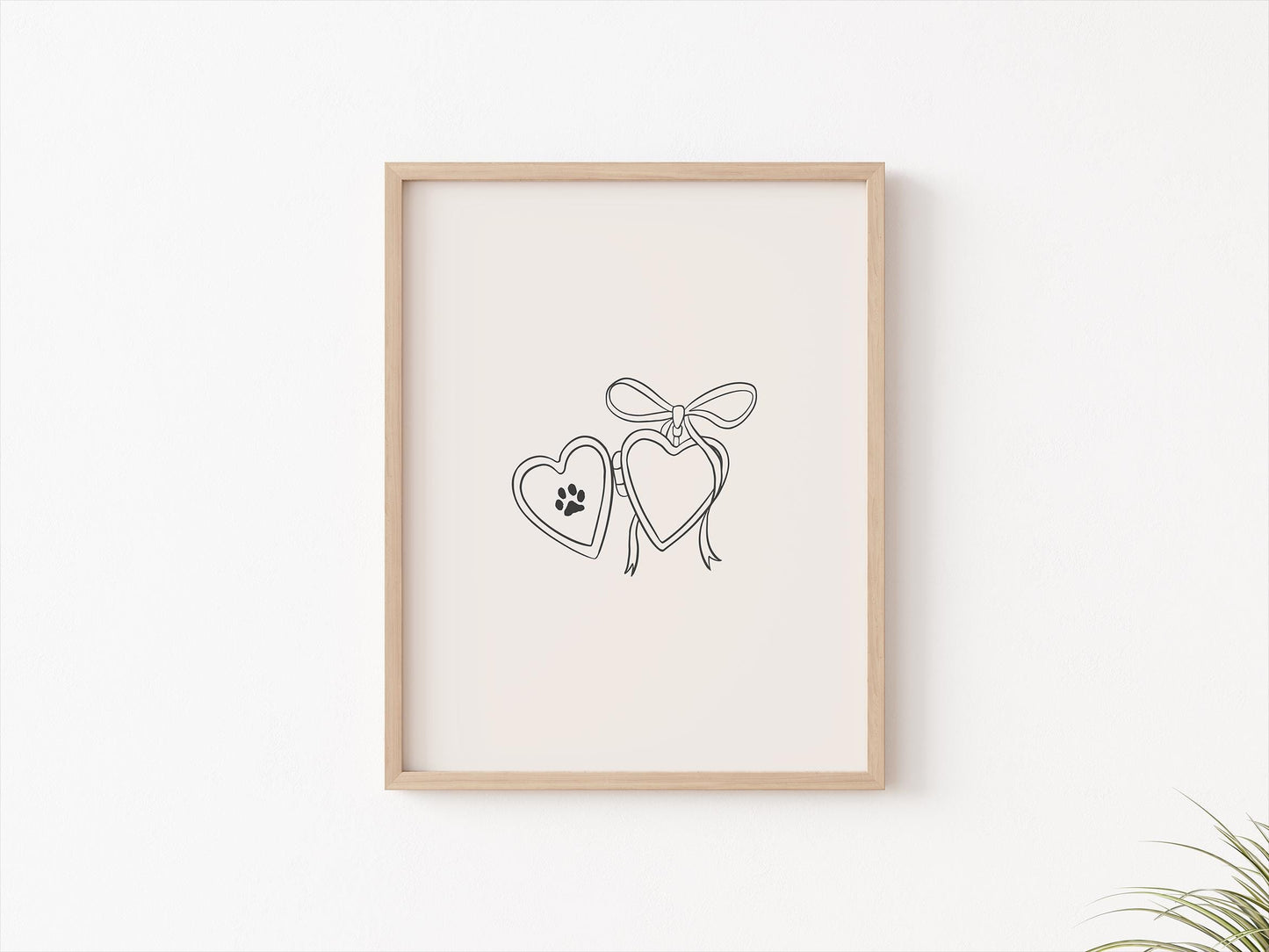 Mr. Doods Tribute Print Digital Download | Cat wall art animal wall art heart locket art print art trendy wall art pet digital download