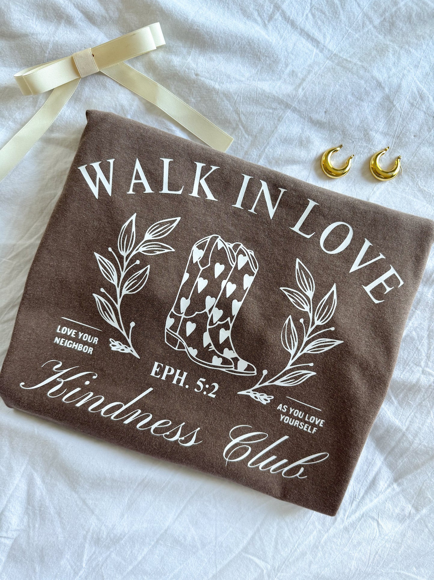 Walk in Love Kindness Club T-Shirt | Christian Comfort Colors Tee | Trendy Faith Shirt | Bible Verse Tee | Aesthetic Christian Apparel