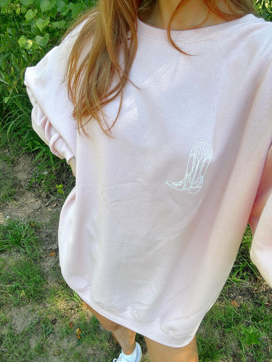 Walk in the Light of the Lord Crewneck | Christian Sweatshirt | Bible Verse Pullover | Trendy Faith Apparel | Aesthetic Christian Clothing