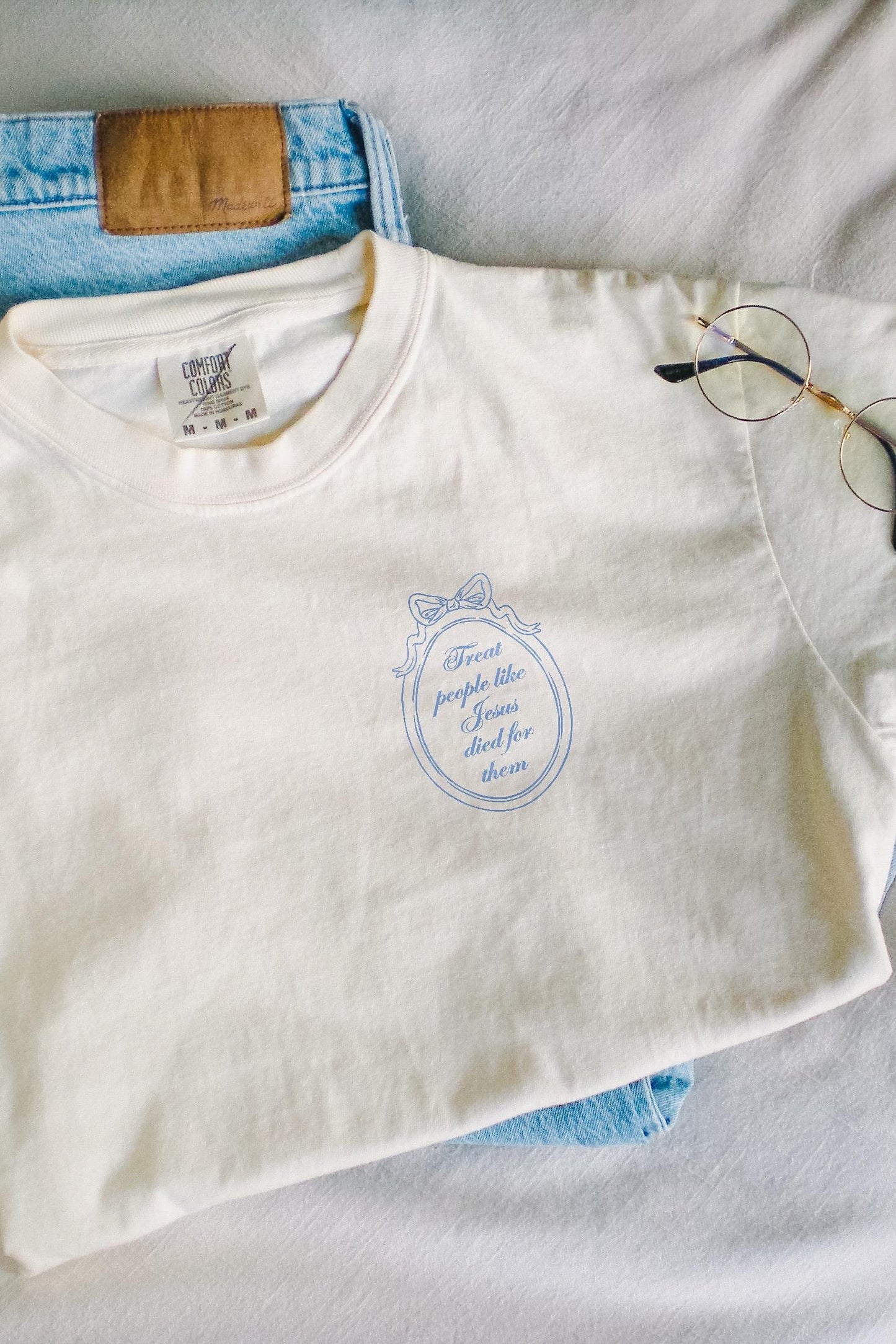 Treat People Like Jesus Died for Them T-Shirt Christian Comfort Colors Tee Bible Verse Shirt Trendy Faith Shirt  Aesthetic Christian Apparel