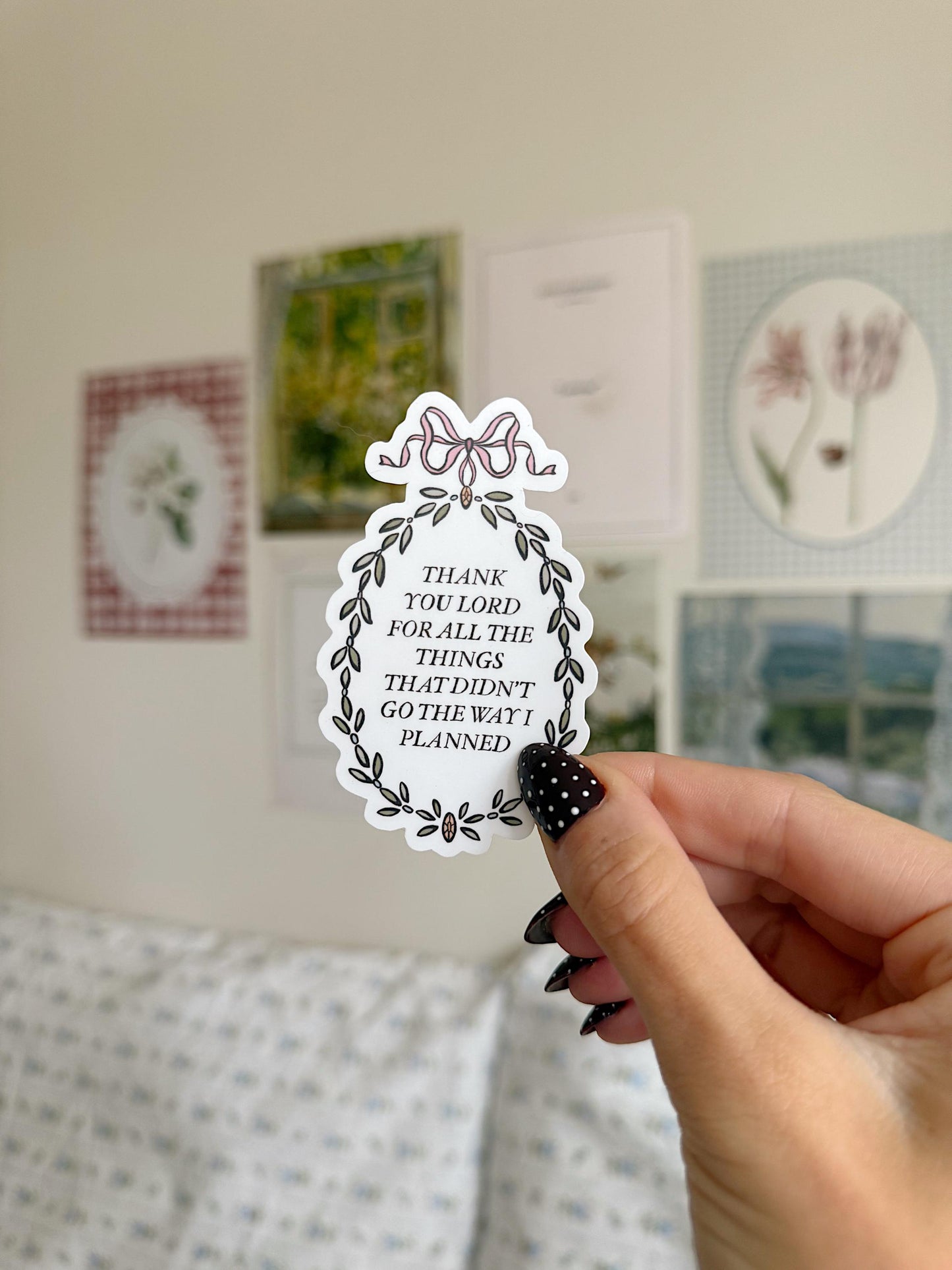 Thank You Lord Sticker | Christian Sticker | Faith Sticker | Bible Verse Sticker | Religious Vinyl Decal | Gratitude Sticker Laptop Sticker