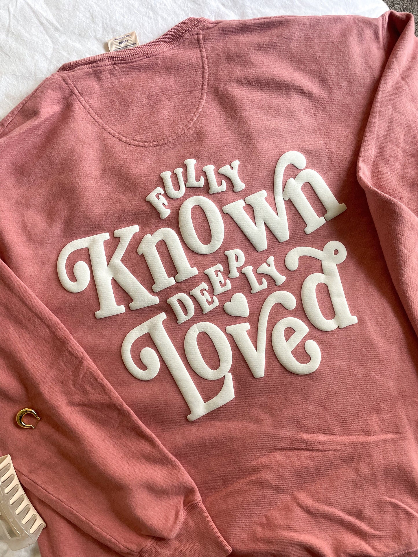Fully Known Sweatshirt | Christian Sweatshirt, Bible Verse Shirt, Religious Sweatshirt, Trendy Sweatshirt, Jesus Sweatshirt, Faith Crewneck
