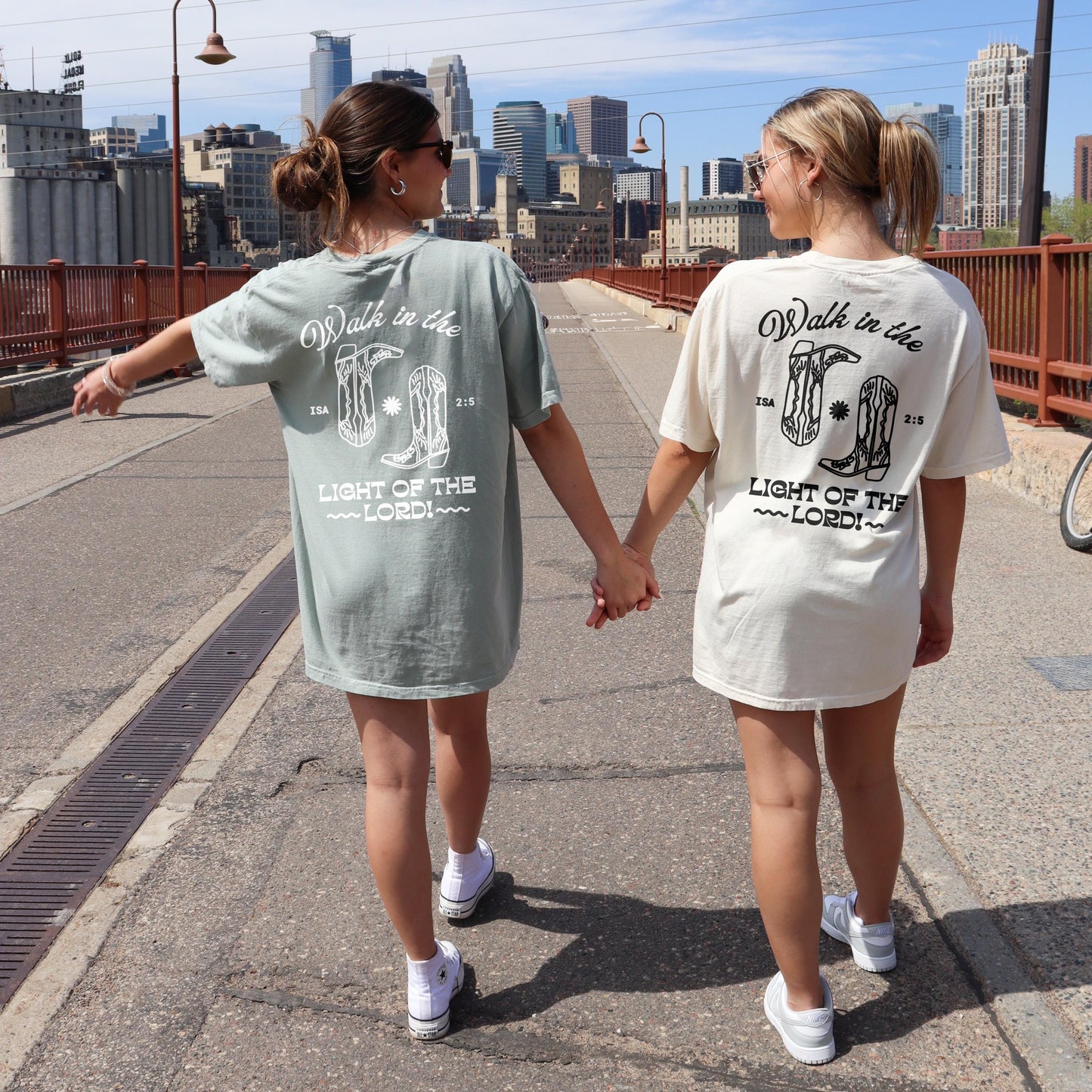 Walk in the Light of the Lord T-Shirt | Christian Comfort Colors Tee | Bible Verse Shirt | Trendy Faith Shirt | Aesthetic Christian Apparel