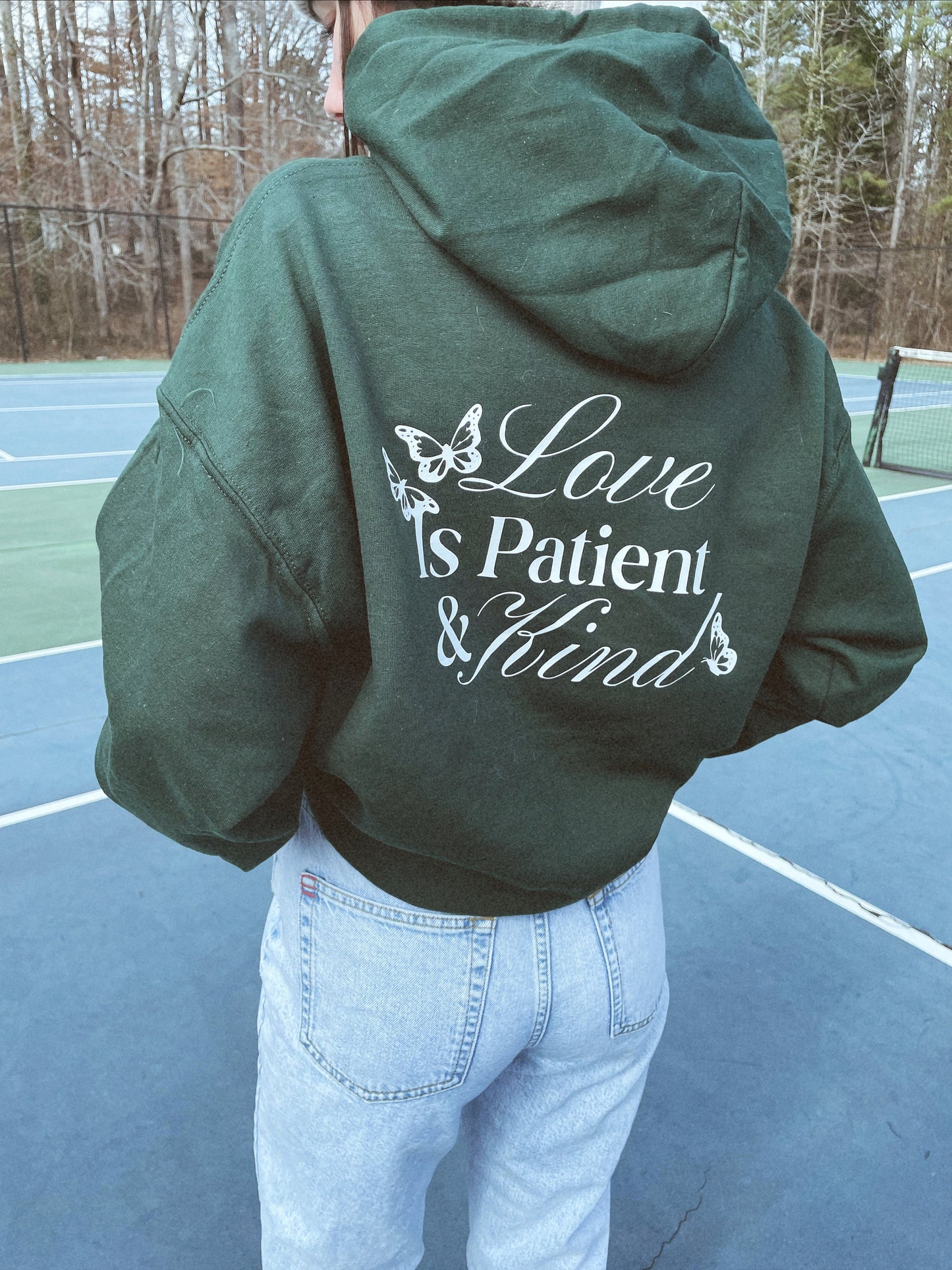Love is Patient & Kind Hoodie | Christian Sweatshirt, Trendy Hoodie, Religious Hoodie, Jesus Sweatshirt, Faith Hoodie | Teen Girl Gift
