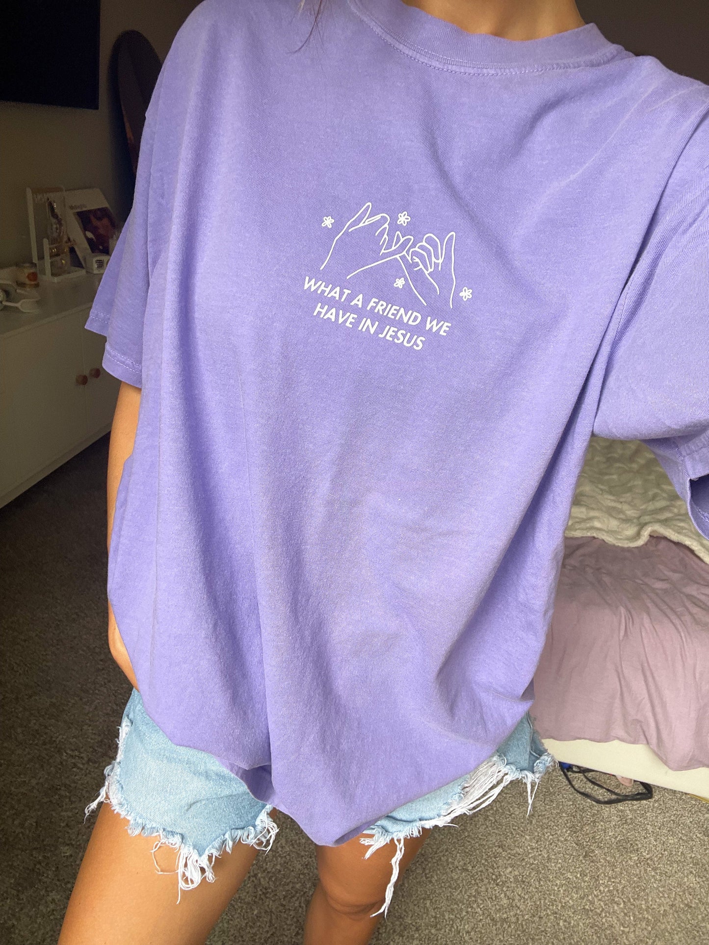 What a Friend We Have in Jesus T-Shirt | Christian Comfort Colors Tee | Bible Verse Shirt | Trendy Faith Shirt | Aesthetic Christian Apparel