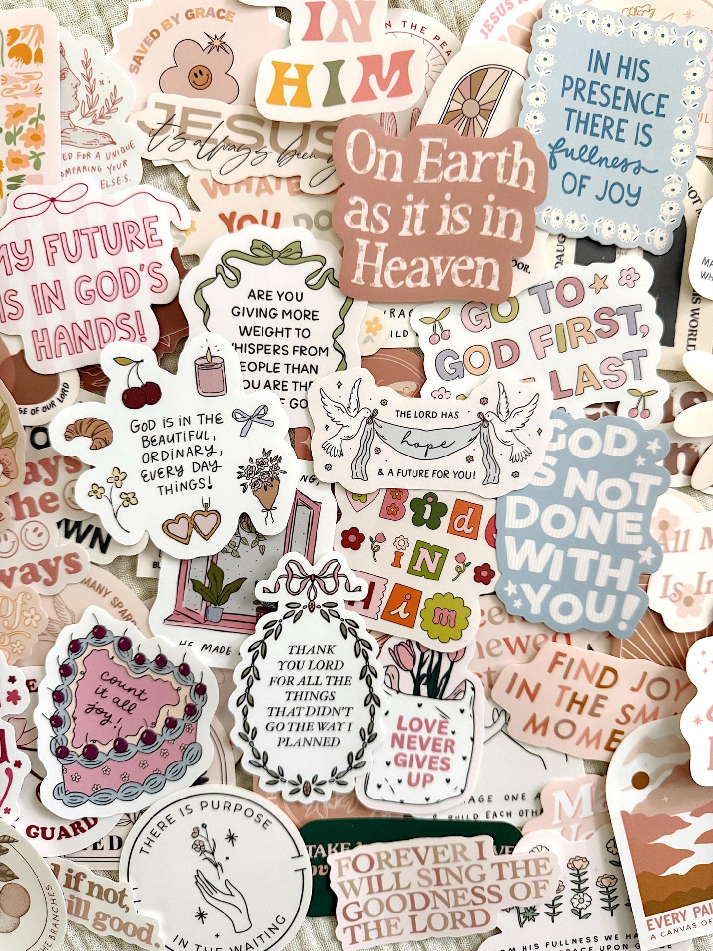 Build Your Own Christian Sticker Pack | Trendy Faith Stickers | Bible Verse Decals | Aesthetic Jesus Stickers | Christian Gift Idea