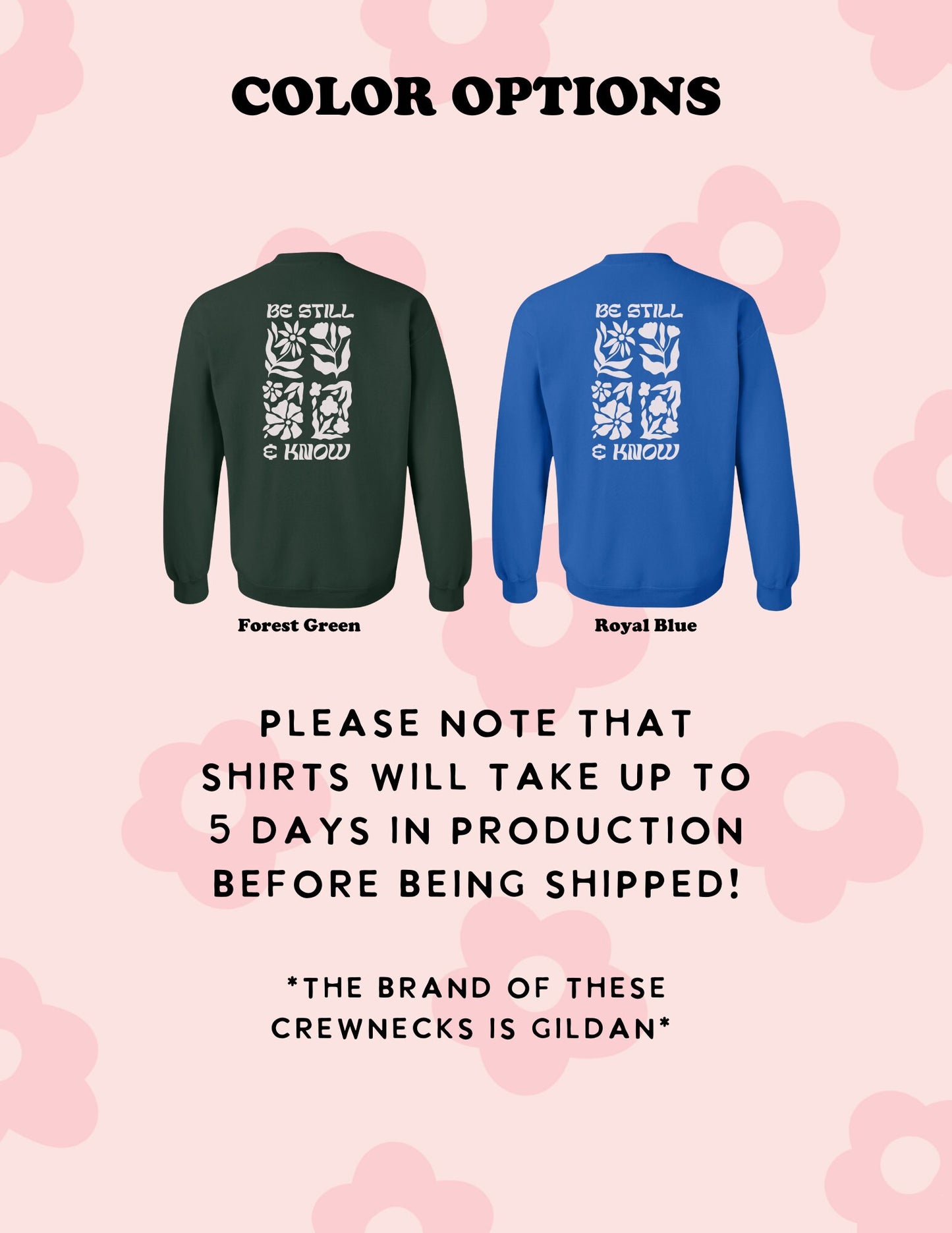 Be Still and Know Crewneck Christian Sweatshirt | Bible Verse Pullover | Trendy Faith Apparel | Aesthetic Christian Clothing Christian Gift