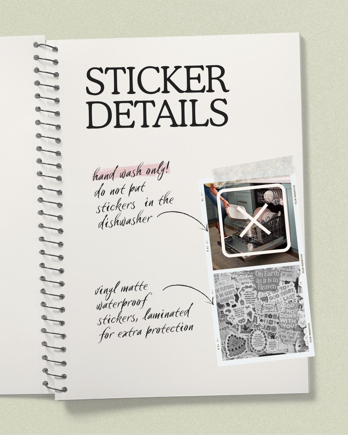 Redeemed Sticker | Christian Bible Verse Vinyl | Faith Sticker | Aesthetic Christian Sticker | Inspirational Sticker for Journals & Laptops