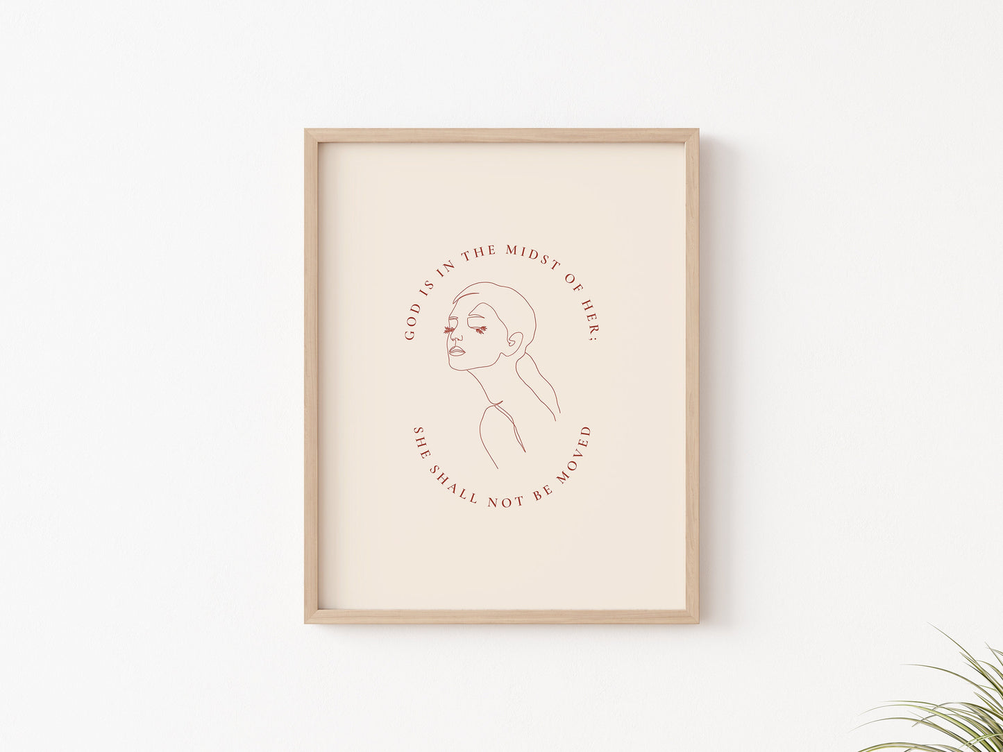 Psalm 46:5 Digital Download | Christian Art, Christian Wall Art, Minimalist Christian Decor, Bible Verse Printable, Instant art