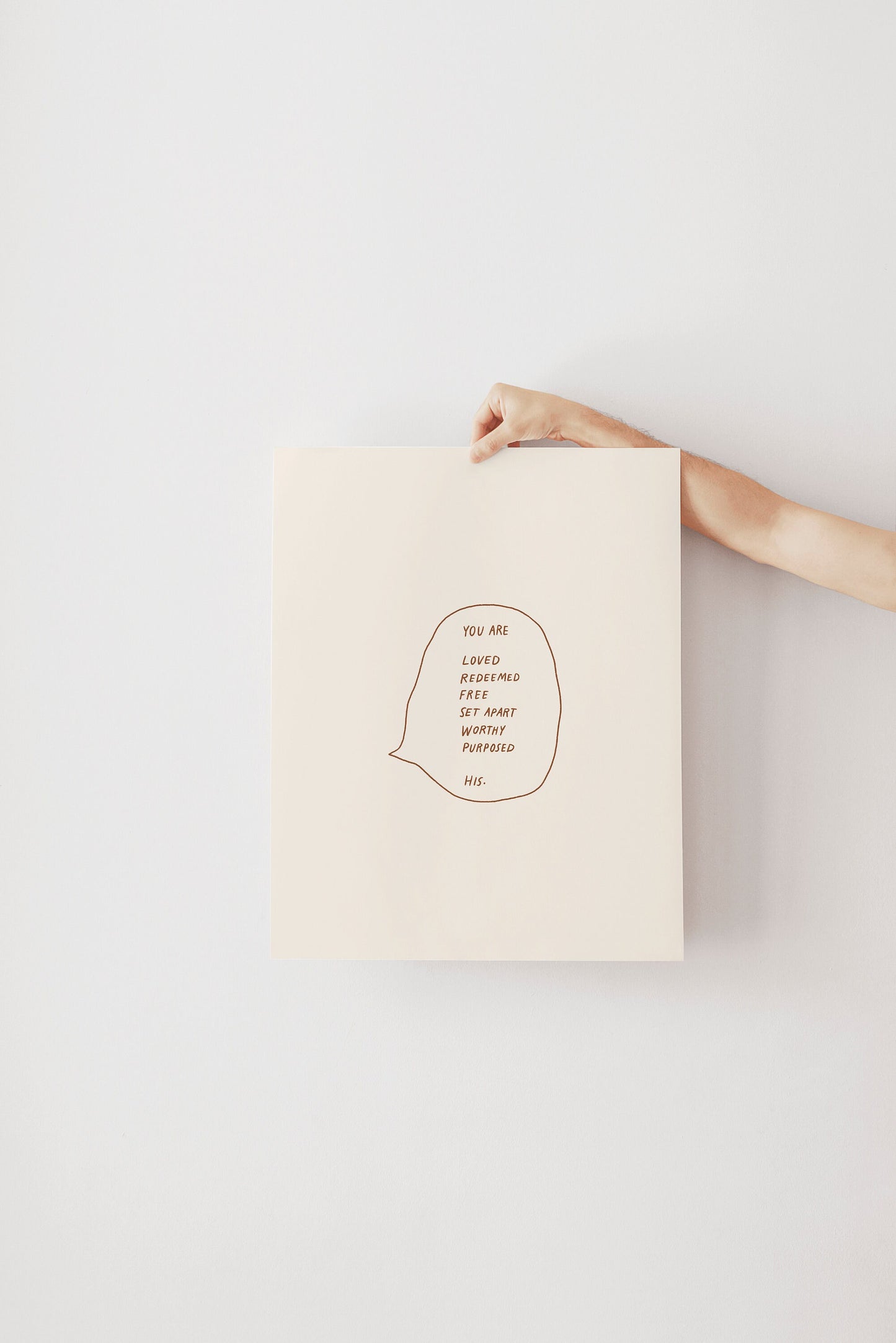 You Are His Instant Download Art Print | Christian Art, Christian Wall Art, Minimalist Christian Decor, Bible Verse Printable, Instant art