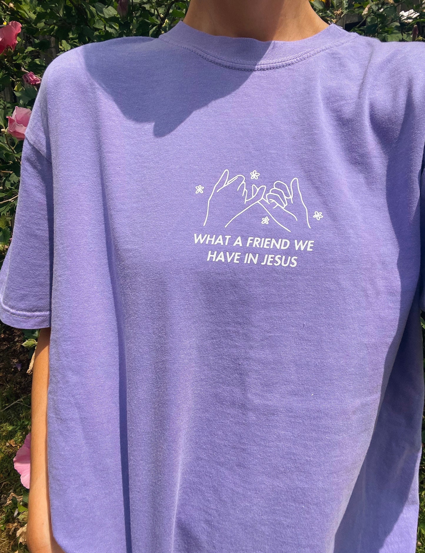 What a Friend We Have in Jesus T-Shirt | Christian Comfort Colors Tee | Bible Verse Shirt | Trendy Faith Shirt | Aesthetic Christian Apparel